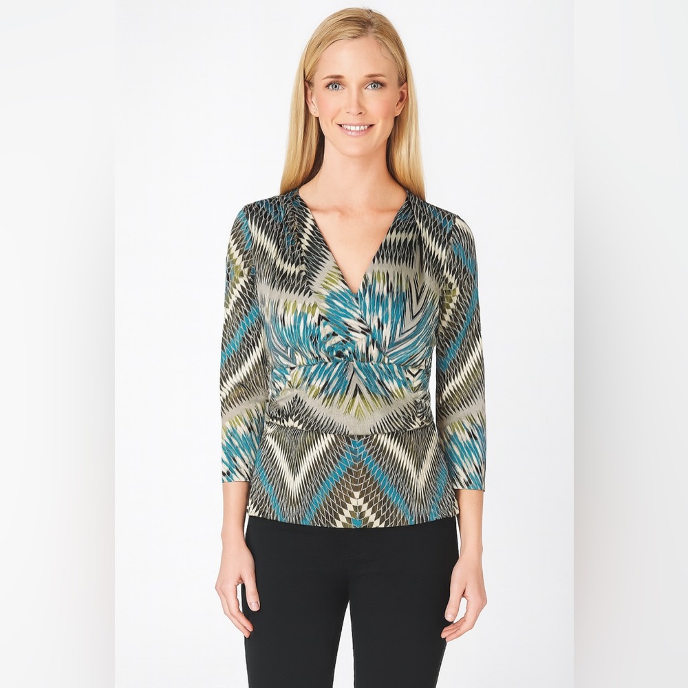 Etcetera Long Sleeve Blouse, Size Medium